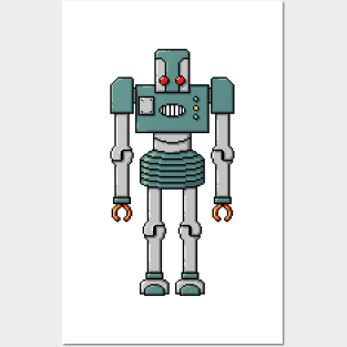 Pixel Robot 201 Posters and Art